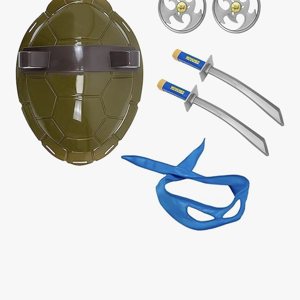 Ninja Turtle Costume Set with Shell and Swords